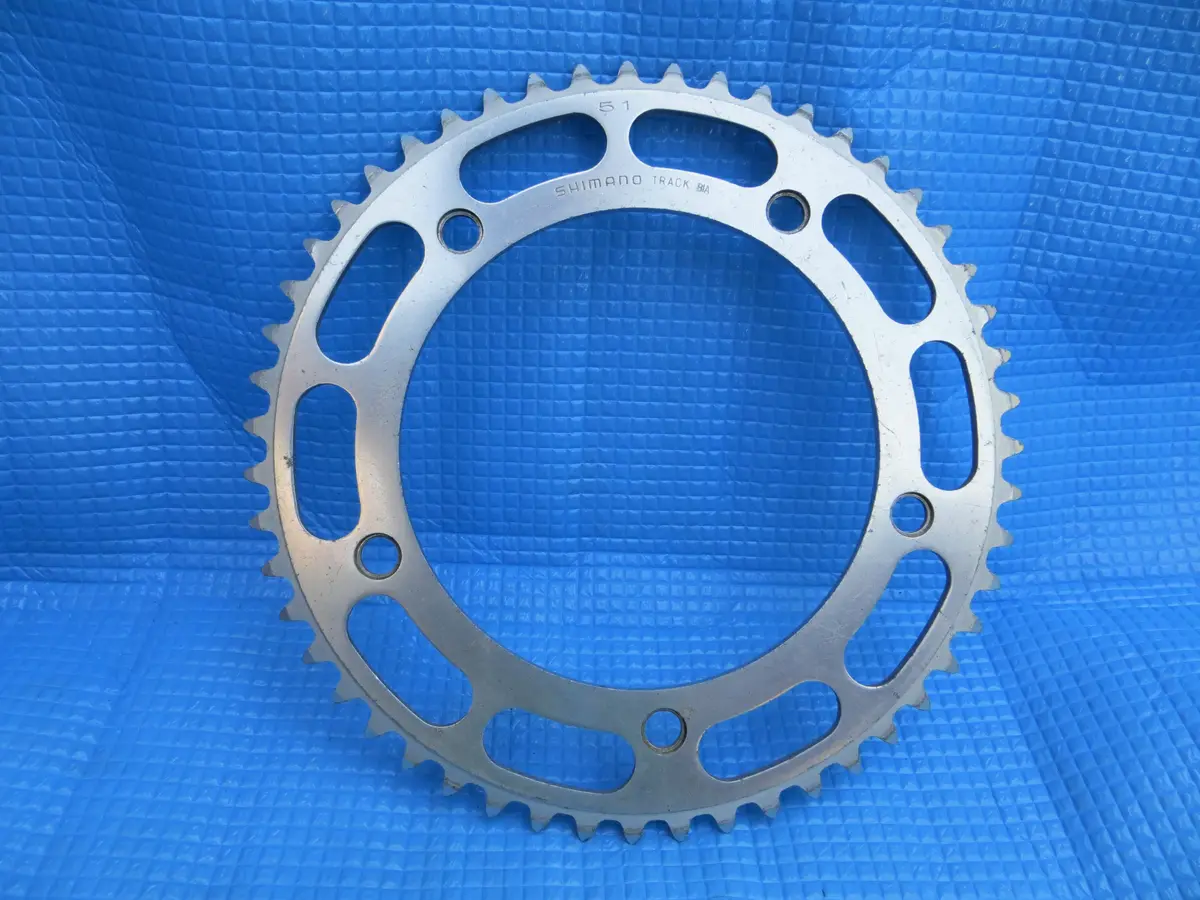 Shimano Dura Ace Track 151Bcd 1/8" Chainring 51T Bia  (22062422) 1