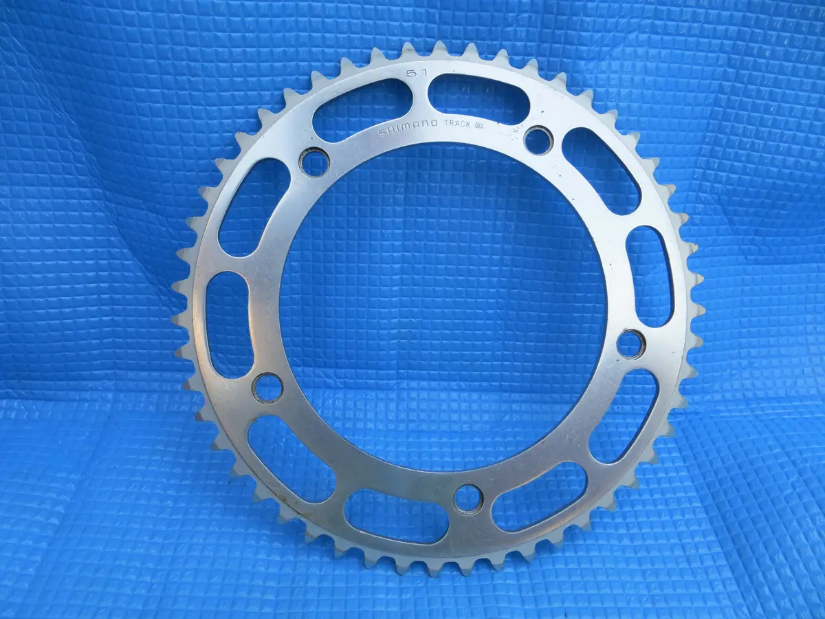 Shimano Dura Ace Track 151Bcd 1/8" Chainring 51T Bia  (22062423) 1