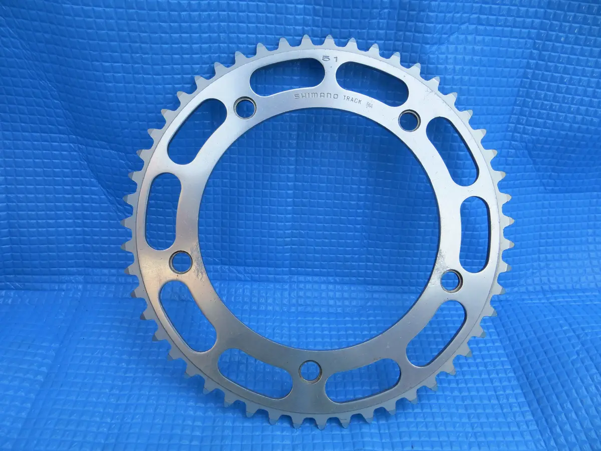 Shimano Dura Ace Track 151Bcd 1/8" Chainring 51T Bia  (22062424) 1