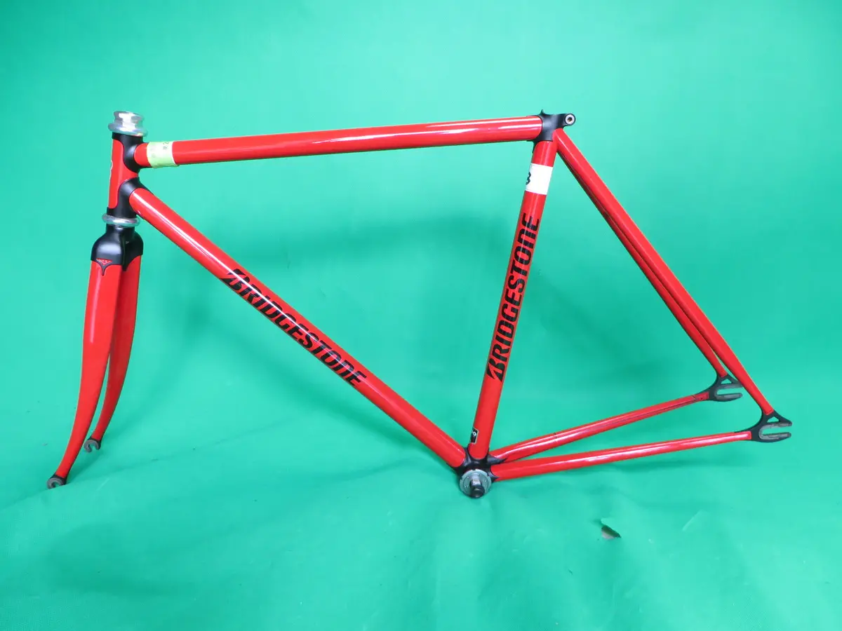 Bridgestone Columbus Max Fork Kaisei 8630R // Red / Matte Black Lugs / // 50Cm 1