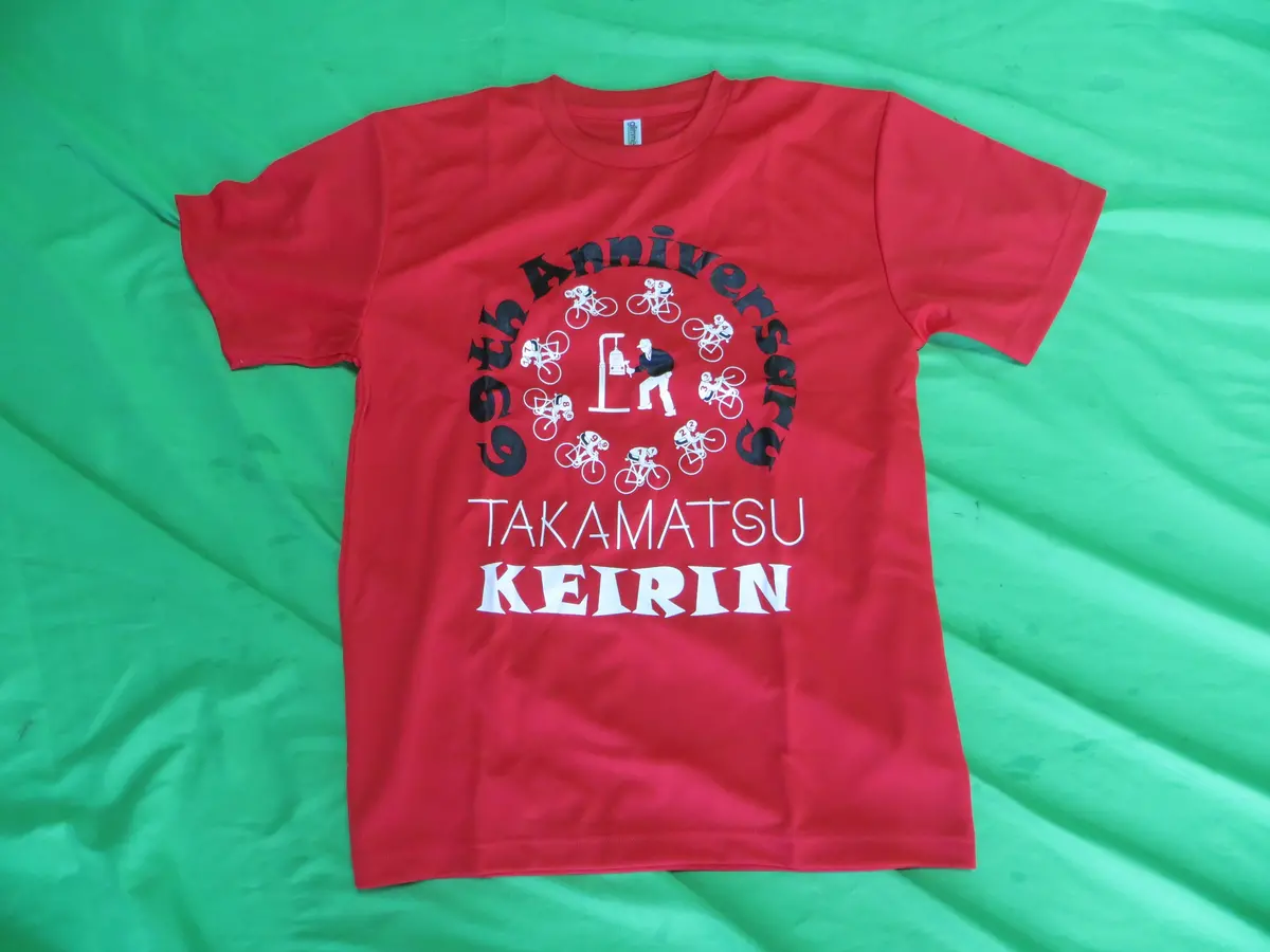 Never Used Short Sleeve Official Keirin T-Shirt Japanese L American M /250507 1