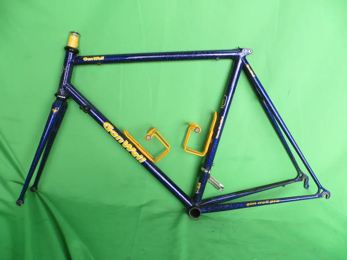 Gan Well Pro Road Frame // Purple With Gold Flake  // 55Cm 1
