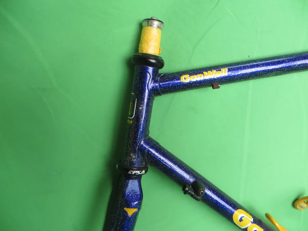 Gan Well Pro Road Frame // Purple With Gold Flake // 55Cm 2
