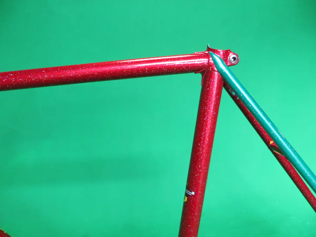 Georama // Red & Green Two Tone + Rainbow Flake // 50.5Cm 2