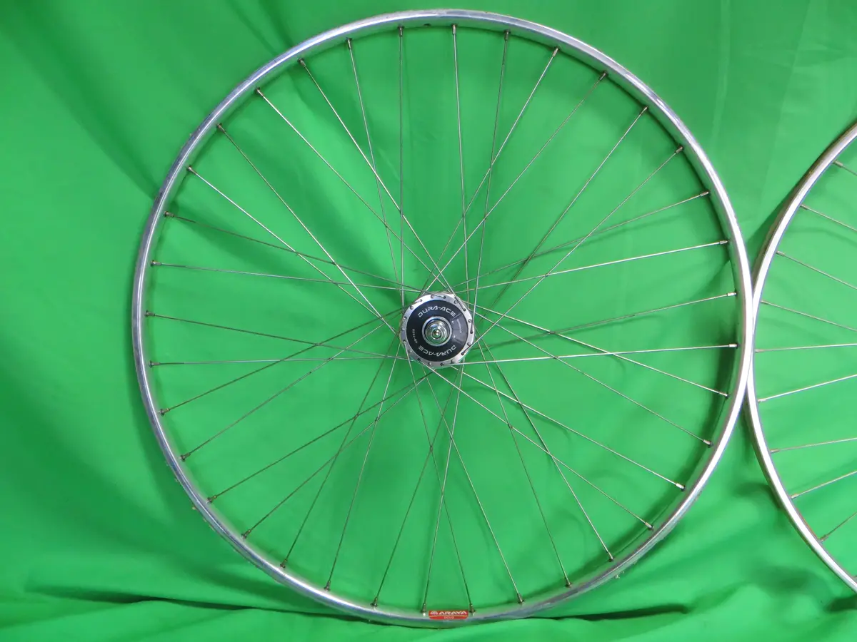 Araya Gold 16B Njs 700C Tubular Njs Rims, Shimano Dura Ace Hb-7600 Njs Hubs 36H 120Mm (26021504) 2