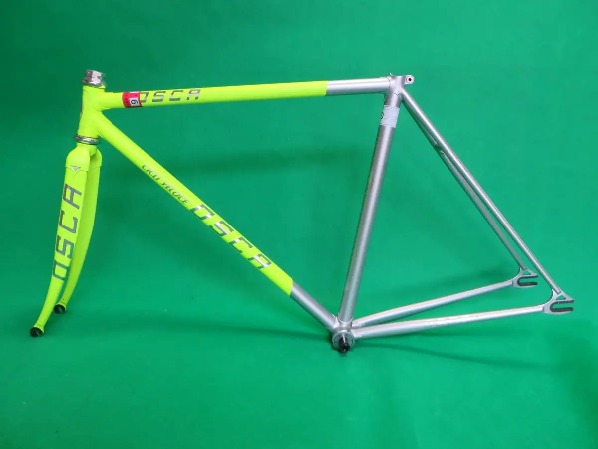 Osca Columbus Max Fork // Matte Neon Yellow / Matte Silver Two Tone // 49Cm 1