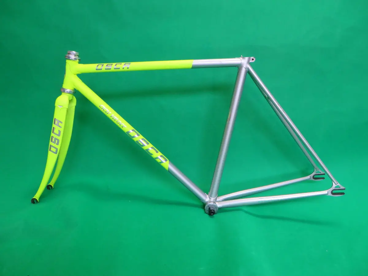Osca Columbus Max Fork 2019 // Matte Neon Yellow / Matte Silver Two Tone // 49Cm 1