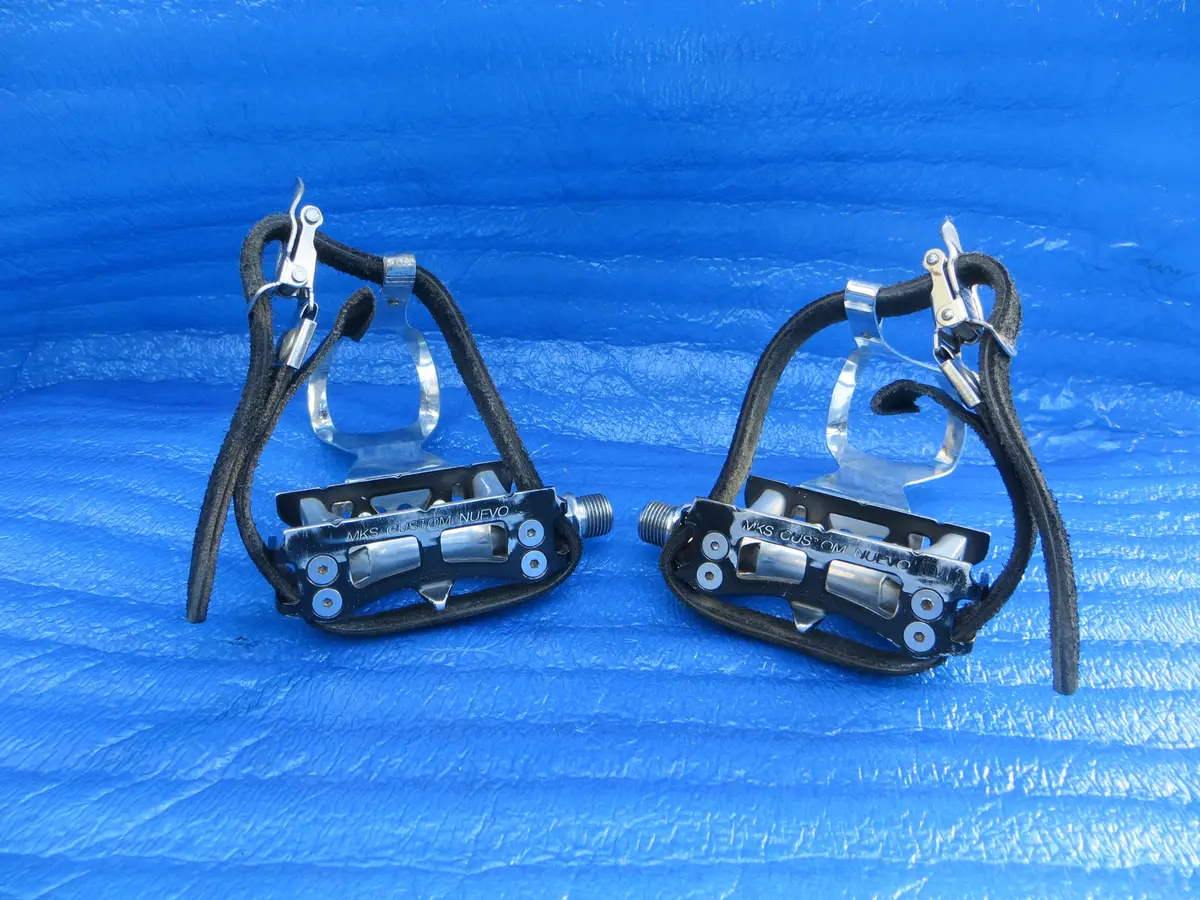 Mks Custom Nuevo Njs Pedals , Mks Njs L-Size Steel Clips And Mks Fit-Alfa Njs Toe Straps (26022318) 1