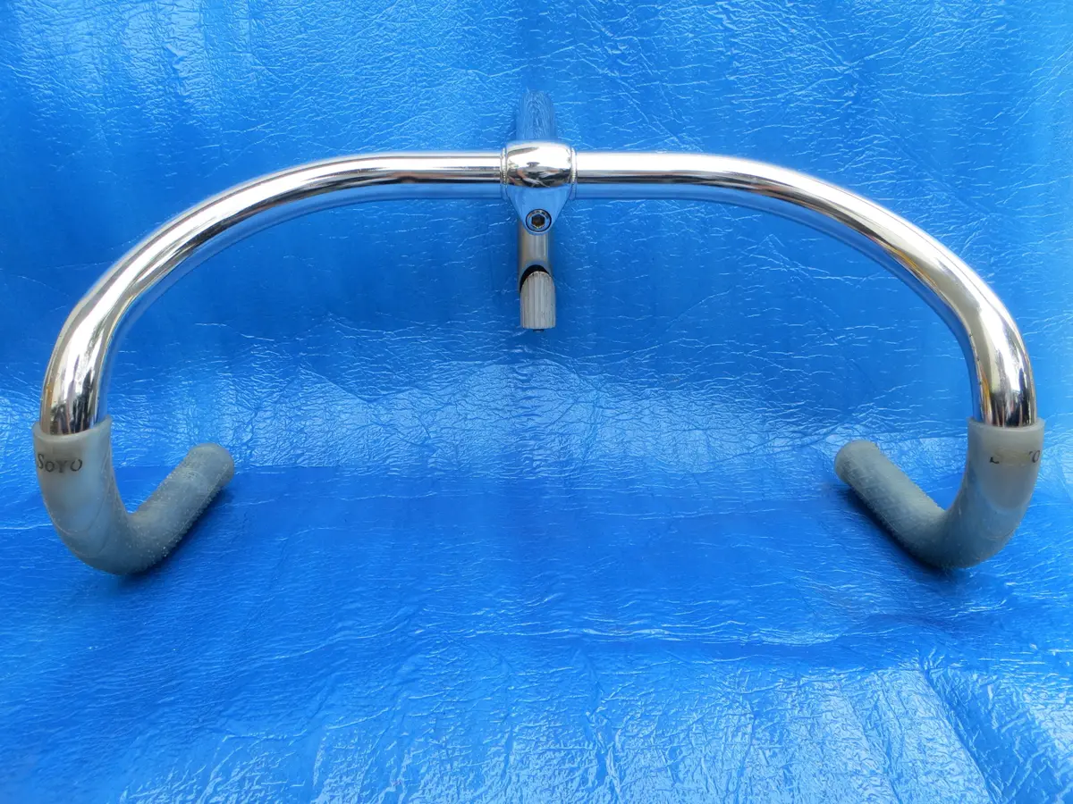 B123 390Mm Crmo Njs Handlebar, Nitto Jaguar 110Mm/65 Degree Steel Njs Stem, Soyo Grips  (25060808) 1