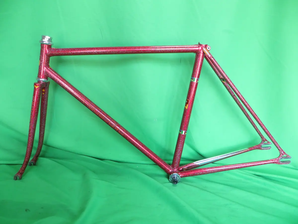 Nagasawa Drilled For Brakes // Red Metallic With Rainbow Flake // 49Cm 1