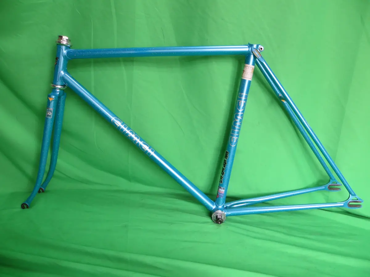 Eimei Columbus Genius // Light Blue With Rainbow Flake // 50.5Cm 1
