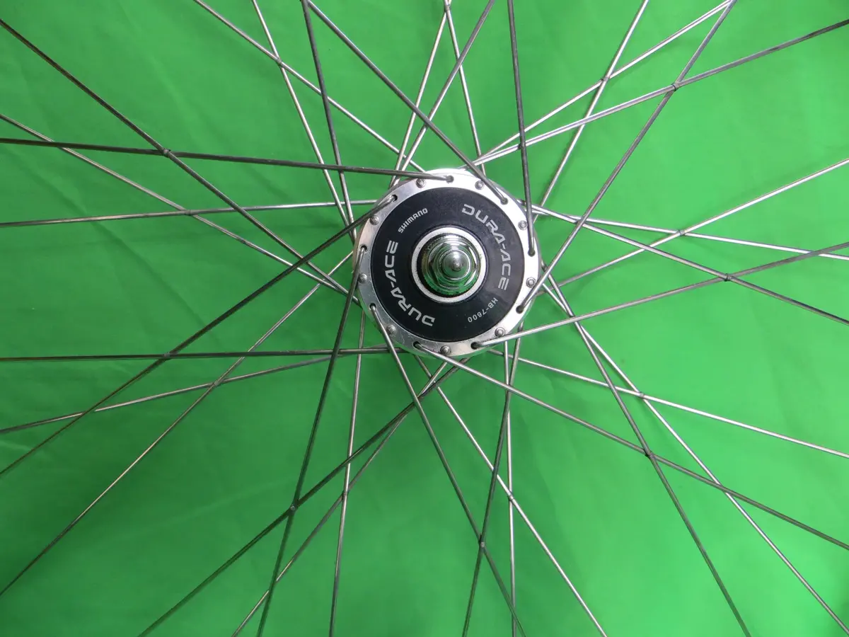 Araya Gold 16B 700C Tubular Njs Rim, Shimano Dura Ace Hb-7600 36H Njs 100Mm/9Mm Front Hub (24110504) 2