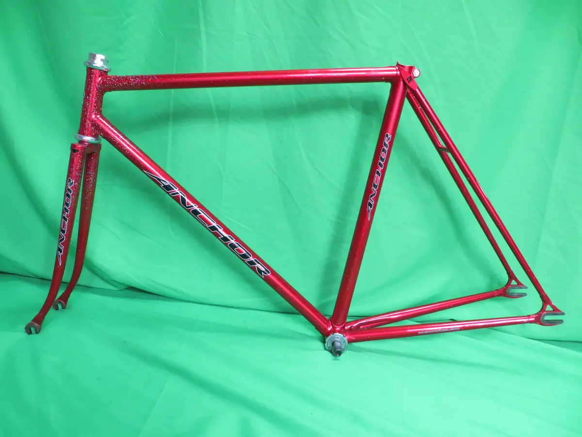 Anchor // Red Metallic With Rainbow Flake // 52Cm 1
