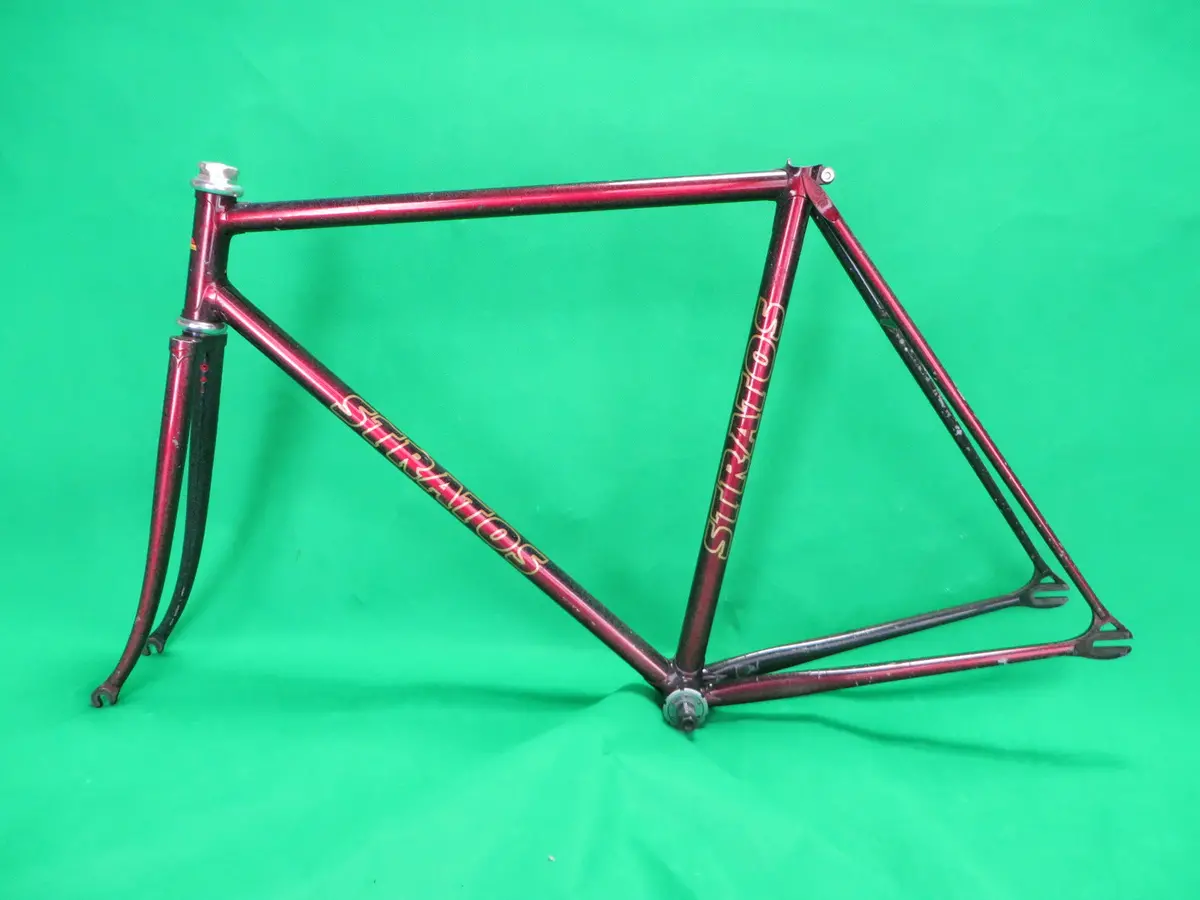 Stratos  // Red / Black Fade With Rainbow Flake // 51.5Cm 1