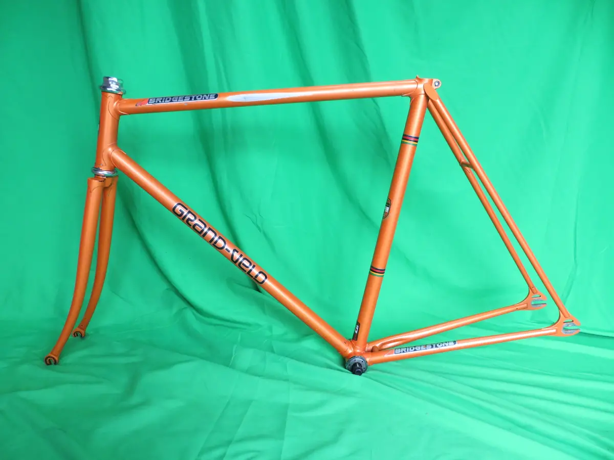 Vintage Grand-Velo Bridgestone Ishiwata 019 // Orange Metallic  // 54.5Cm 1