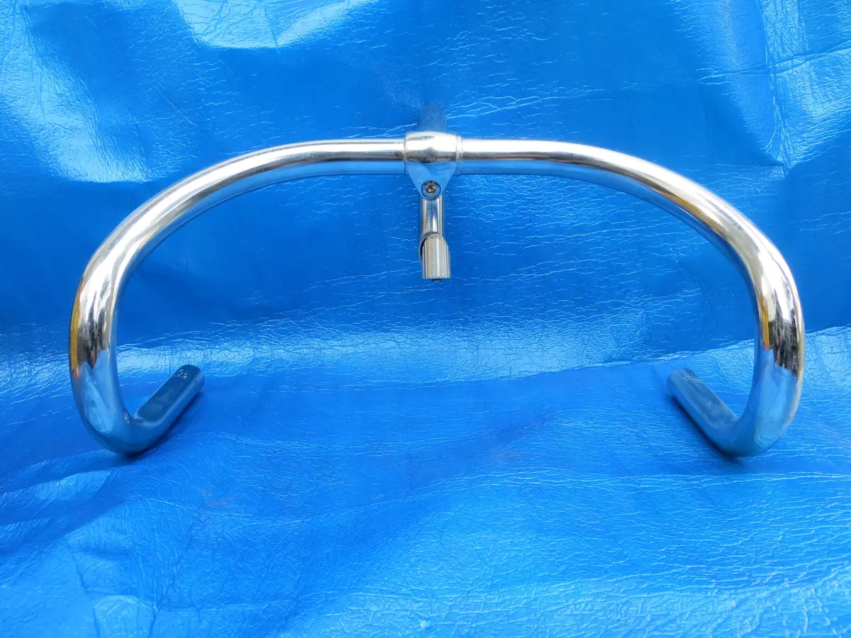 B123 380Mm Steel Njs Handlebar, Nitto Jaguar, 105Mm/58 Degree Steel Njs Stem (24020202) 1
