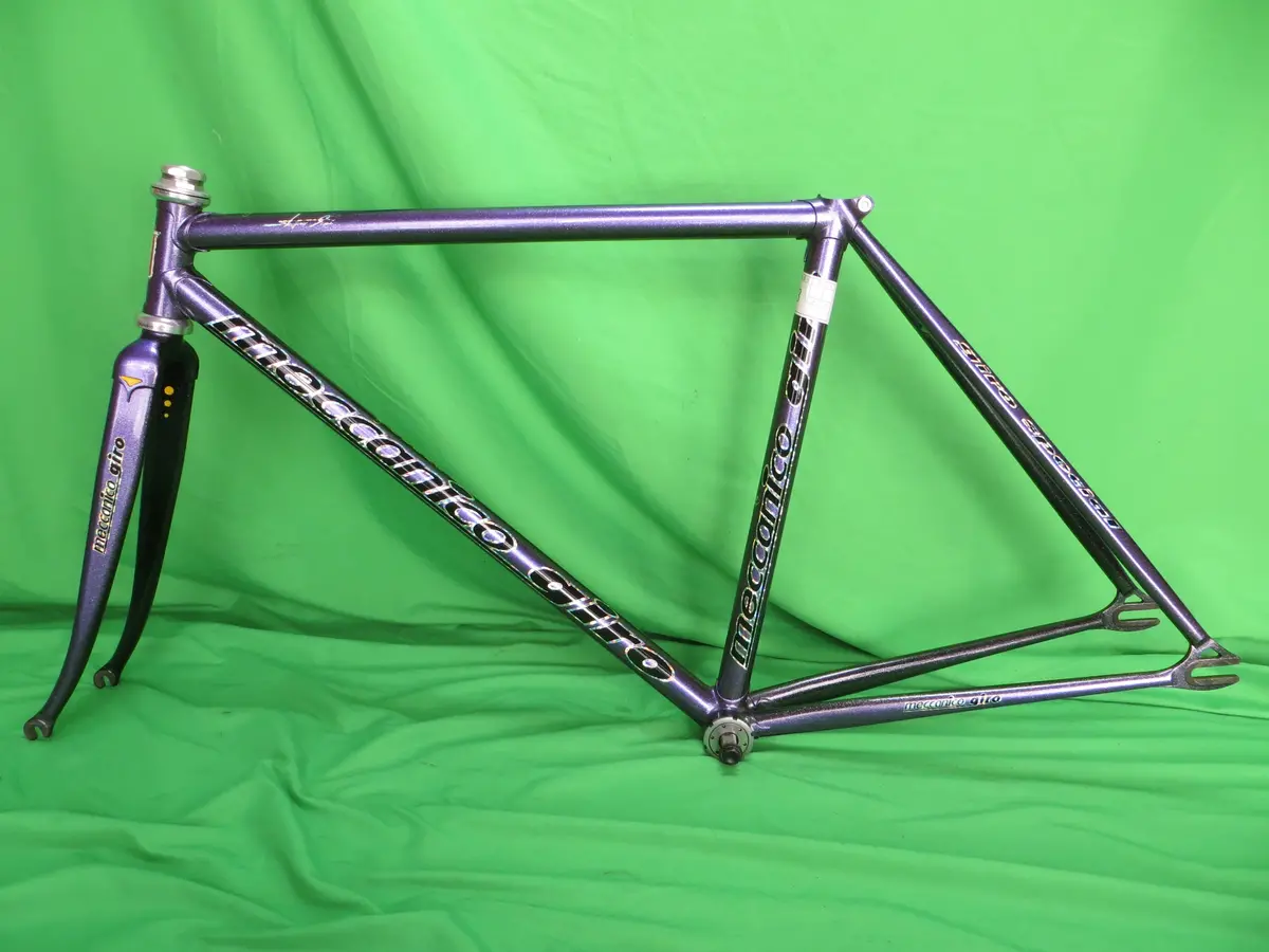 Super Rare! Keirin Gp Champion Frame Giro // Purple Metallic / Clear Black Fade With Silver Fine Flake // 46.5Cm Ss-Class 1
