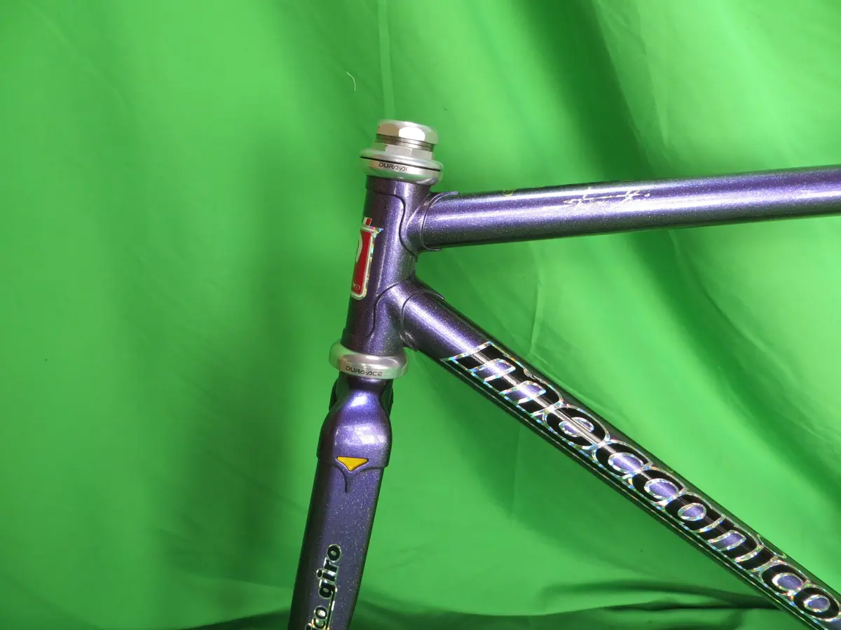 Super Rare! Keirin Gp Champion Frame Giro // Purple Metallic / Clear Black Fade With Silver Fine Flake // 46.5Cm Ss-Class 2