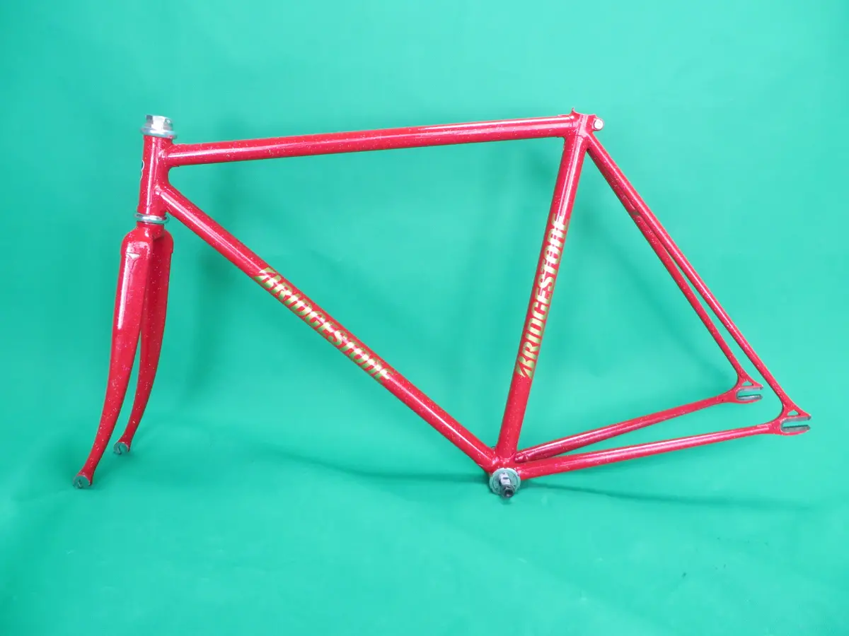 Bridgestone Columbus Max Fork // Red With Rainbow Flake // 50.5Cm 1