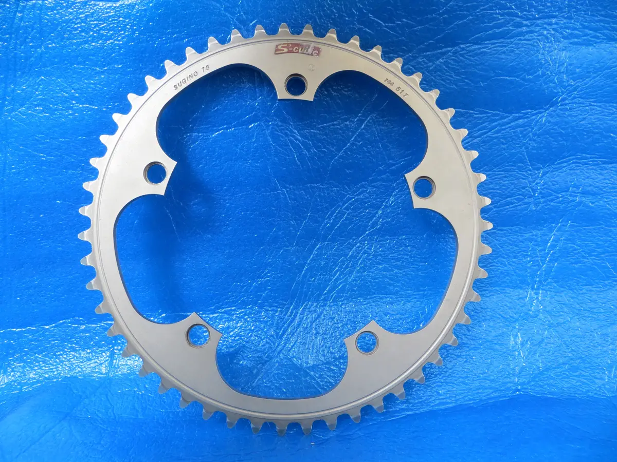 Sugino S-Cubic 1/8" 144Bcd Njs Chainring 51T Matte Finish (230709268) 1