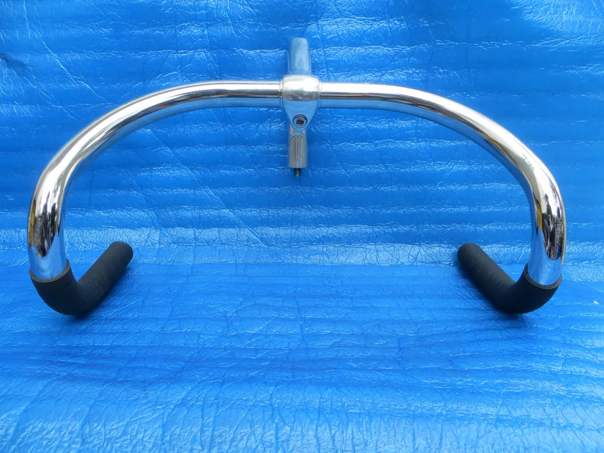 B123 380Mm Steel Njs Handlebar, Nitto Jaguar 100Mm/58 Degree Aa Njs Stem, Champ Grips  (25092129) 1