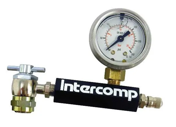 Intercomp Analog Shock Pressure Gauge 0-300Psi 1