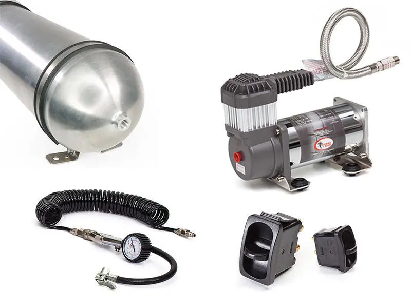 Ac3013 - Dual Paddle Air Control Kit With Tyre Inflation Using 3 Gallon Air Tank And Heavy Duty Compressor 1