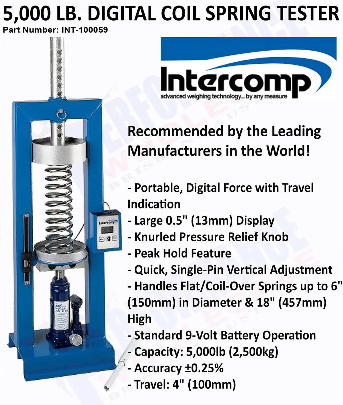 Intercomp 5,000 Lb. Digital Coil Spring Tester 1