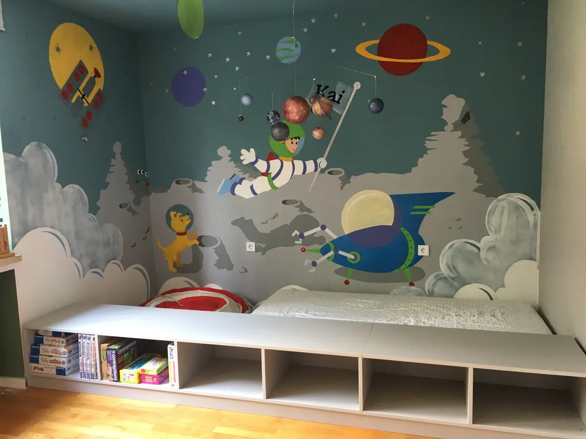 Space Adventures - Paint-By-Number Mural 2