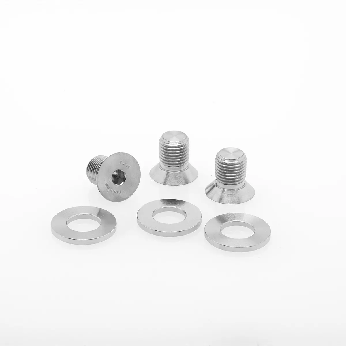 Smith Titanium Sprint Car Left Front Brake Rotor Bolt Kit With Shims 1