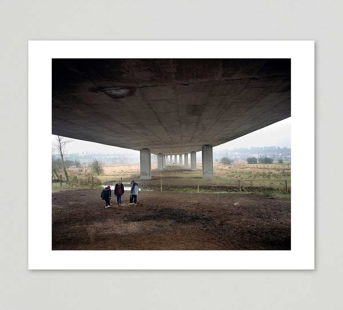 Polly Braden Print 'Kids Kicking Dust Under The M25' - Limited Edition Of 25 1