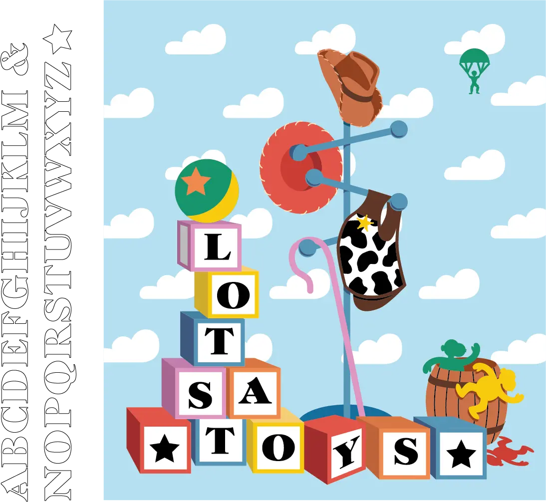 Lotsa Toys Paint-By-Number Wall Mural 2