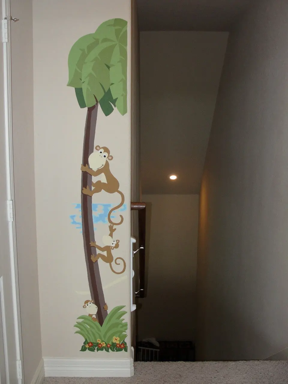 Monkey-Ing Around Mini Paint-By-Number Wall Mural 2