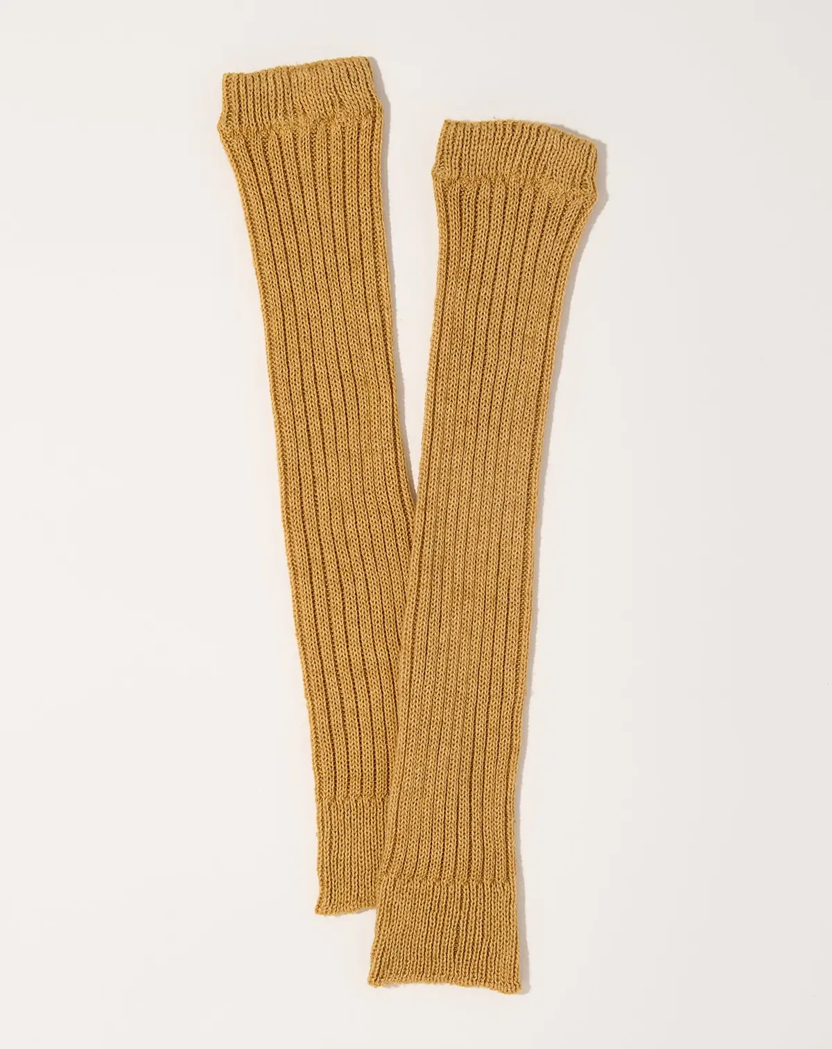Memeri Cashmere Cotton Arm & Leg Warmers In Dandelion 1