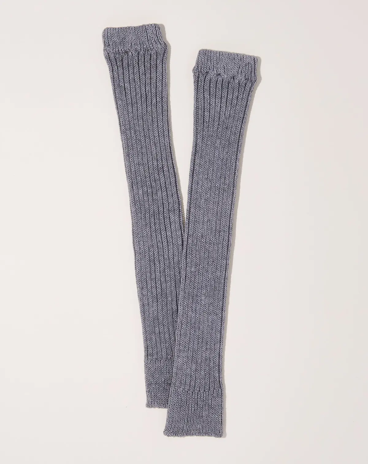 Memeri Cashmere Cotton Arm & Leg Warmers In Light Grey 1