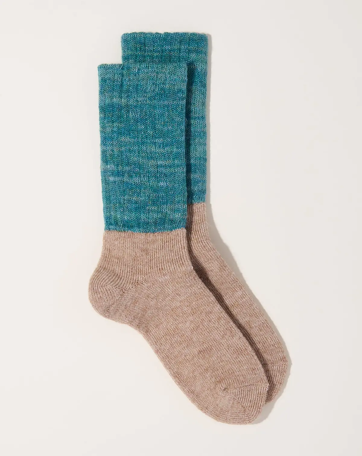 Mohair Wool Pile Socks In Trail Road 1