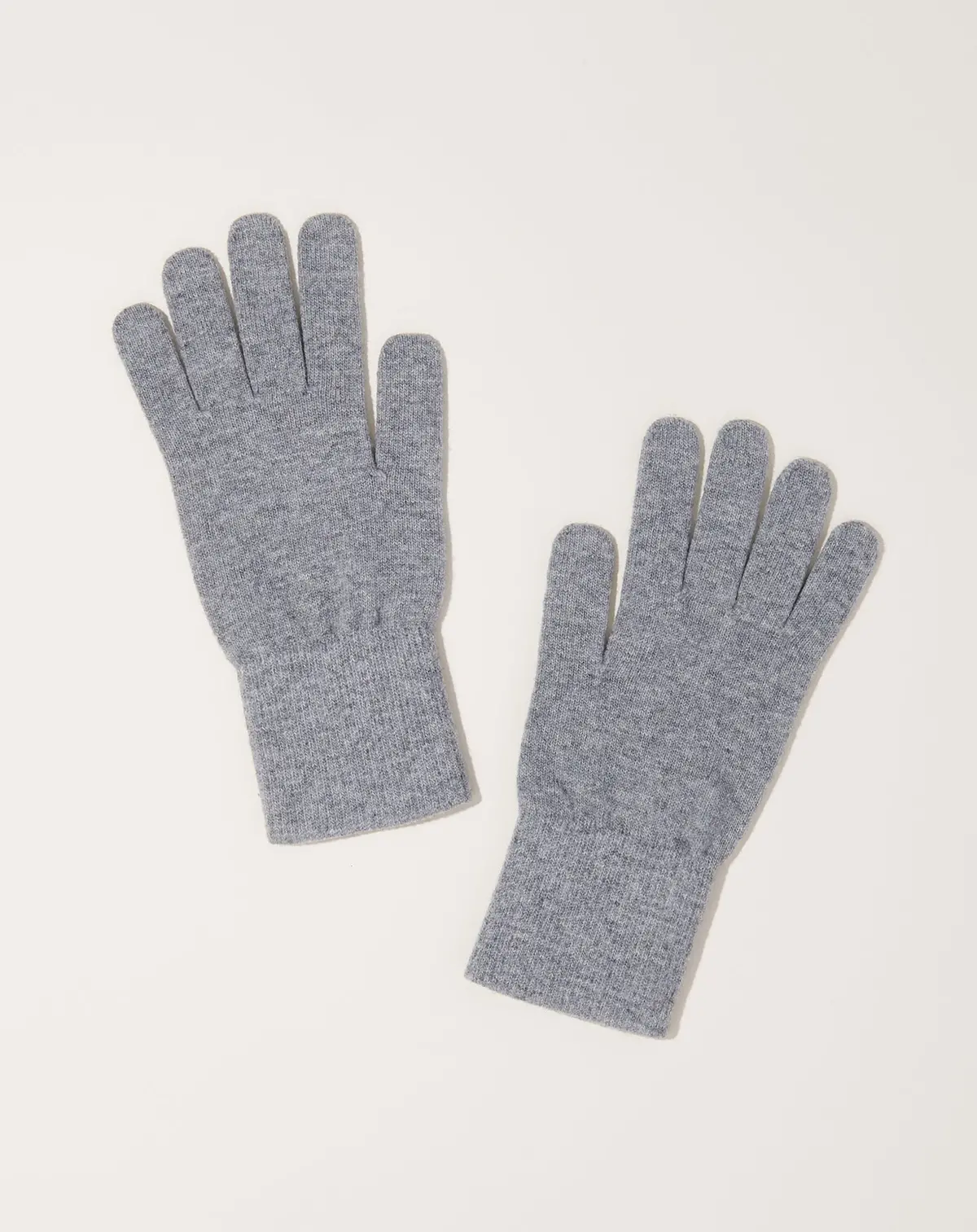 Uruguayan Wool Gloves In Light Grey 1