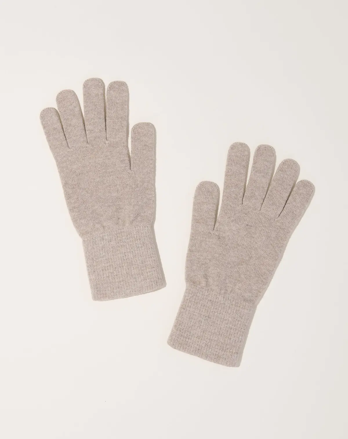 Uruguayan Wool Gloves In Oatmeal 1