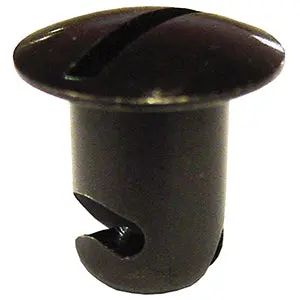 Behrents Dzus Button, 7/16" X 0.600", Steel, Black, 10 Pack 1