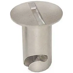 Behrents Dzus Button, 7/16" X 0.450", Aluminium, Flush Head, 10 Pack 1