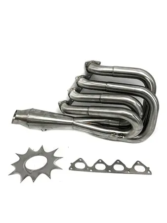Plm Power Driven B-Series Hood Exit Race Header With 4-1 Megaphone B18 B20 1