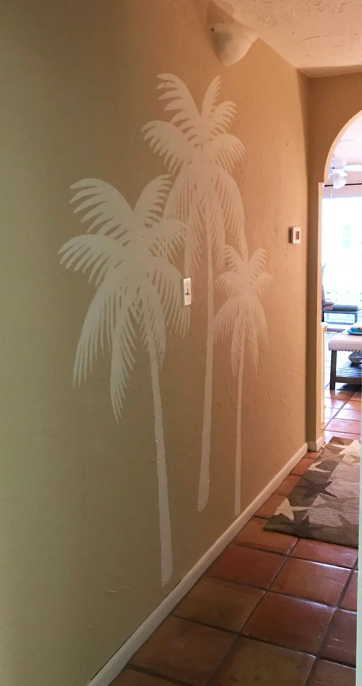 Palm Tree Silhouettes Paint-By-Number Wall Mural 2