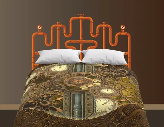 Pipe Dreams King Bedhugger Paint-By-Number Mural 2