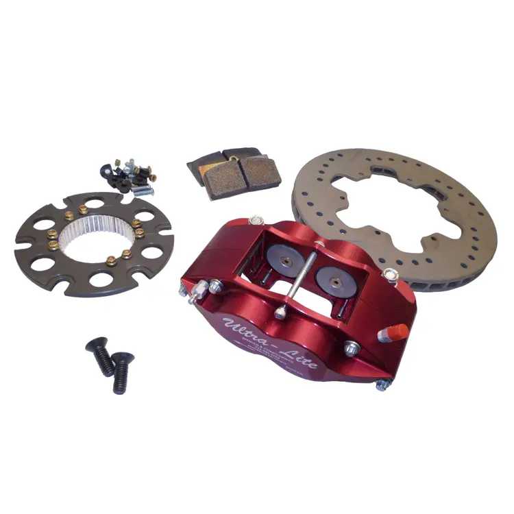 Red Devil Inboard Featherlight Titanium Brake Kit - Red 1