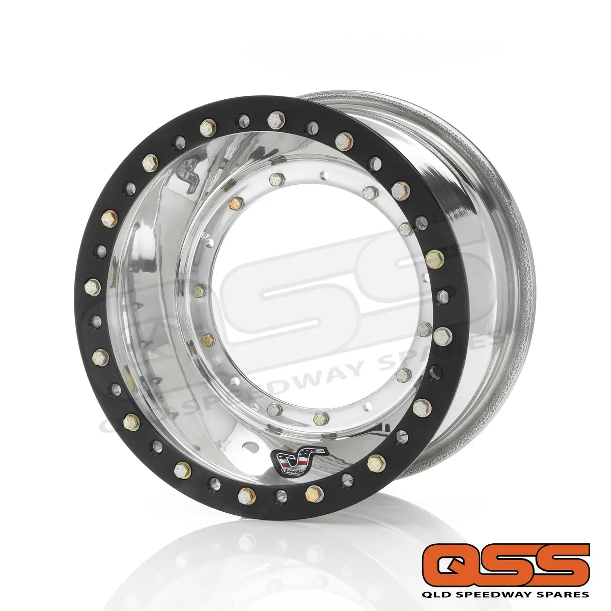 Sander Engineering 15-083-D01 Direct Mount Sprintcar Front Wheel 15" X 8" X 3" With Outside #1 Beadlock 1
