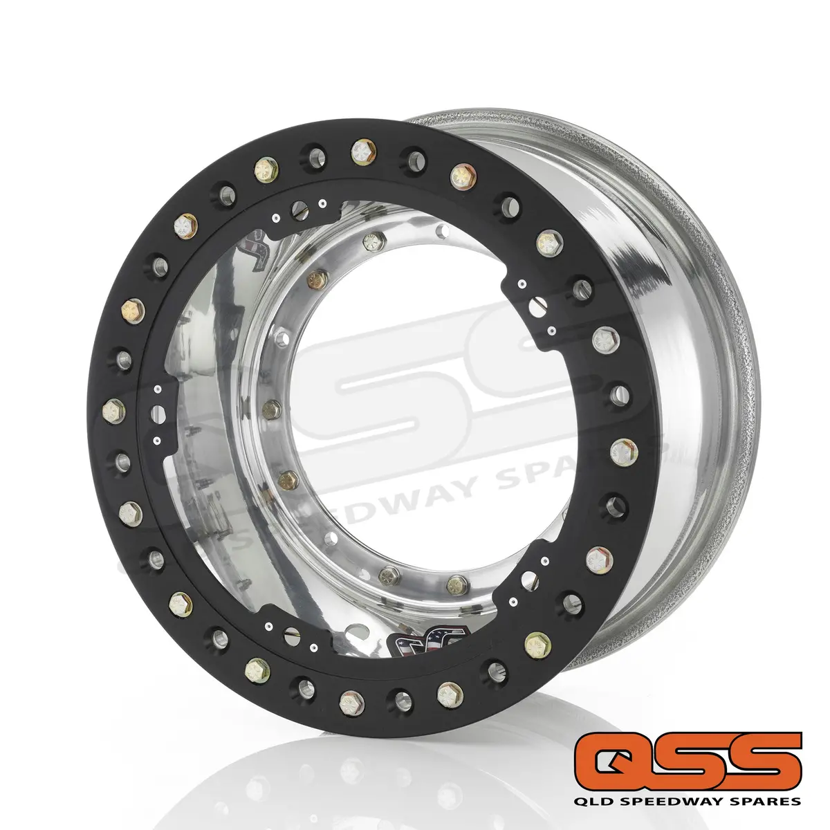 Sander Engineering 15-084-D02 Direct Mount Sprintcar Front Wheel 15" X 8" X 4" With Outside #2 Beadlock 1