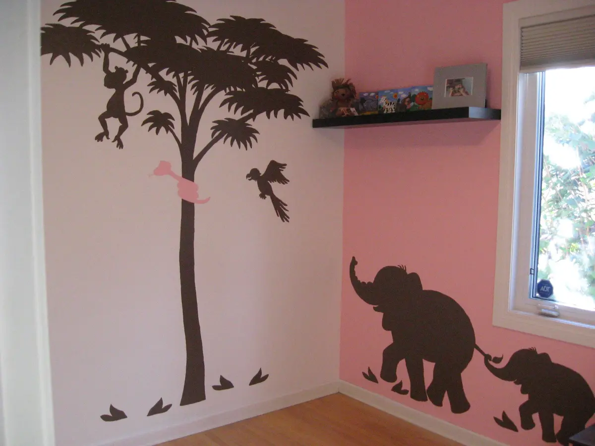 Lg. Silhouette P.2 Paint-By-Number Wall Mural 2