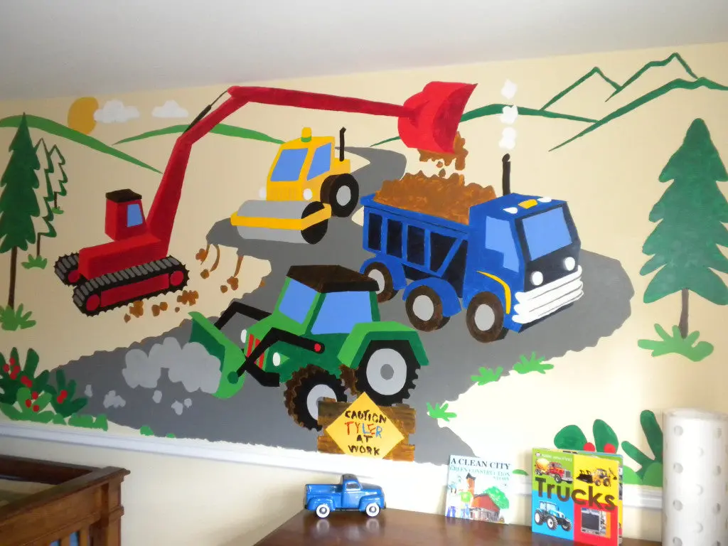 Small Under Construction Wall Mural 2
