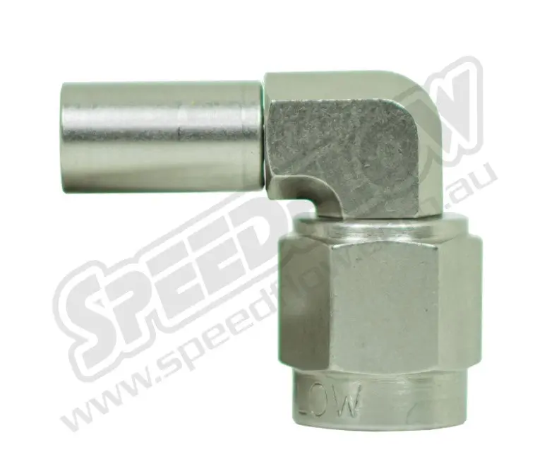 Speedflow 520 Crimp Series Steel 90 Degree Hose End 1
