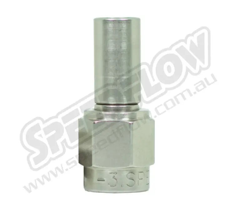 Speedflow 520 Crimp Series Steel Straight Hose End 1